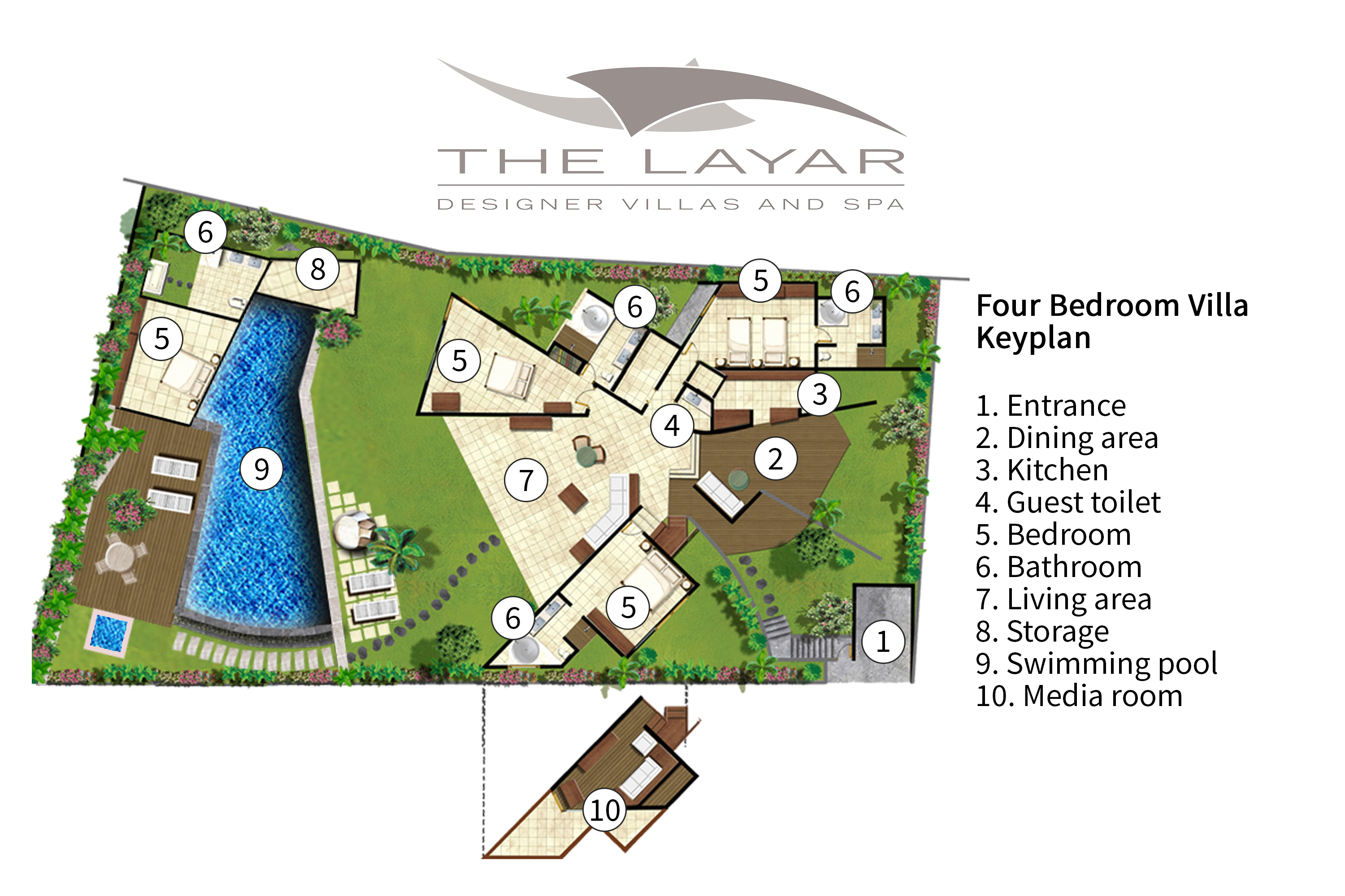 The Layar - four bedroom villa Floorplan